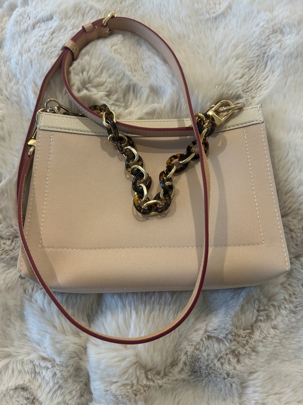 Canvas insert with 2 Straps - for Louis Vuitton toiletry pouch